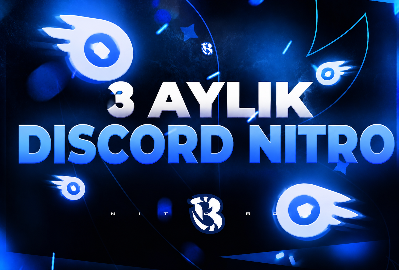 3 Aylık 2x Boostlu Discord Nitro
